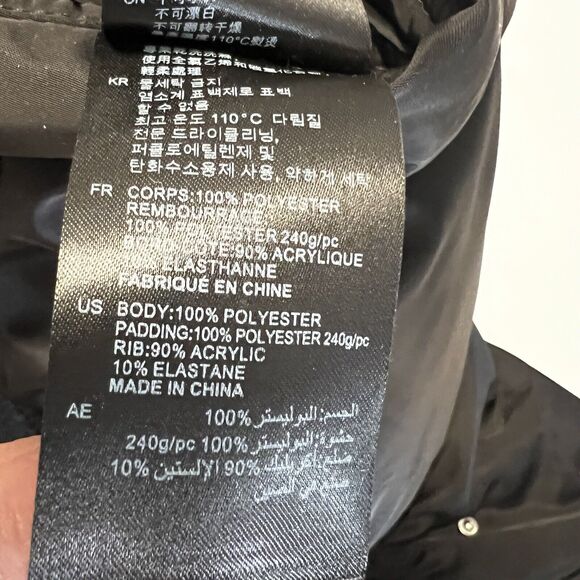 Sandro Sz 2 M Silencio Studded Bomber Black Jacket Full Zip - Picture 8 of 12